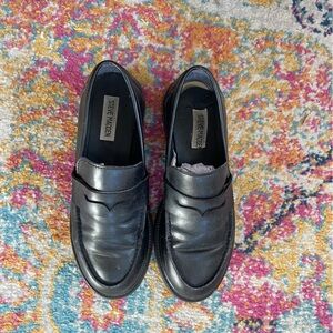 Steve Madden Platform Black Women's Loafers